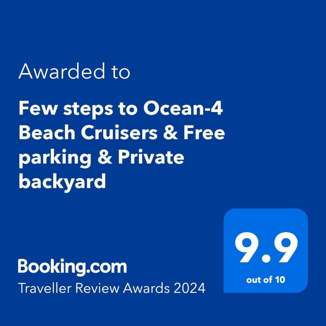 Few Steps To Ocean-4 Beach Cruisers & Free Parking & Private Backyard Jacksonville Beach Exteriör bild