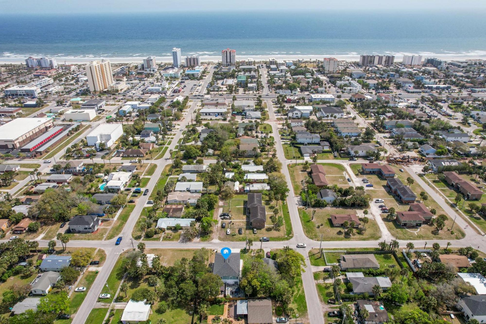 Few Steps To Ocean-4 Beach Cruisers & Free Parking & Private Backyard Jacksonville Beach Exteriör bild